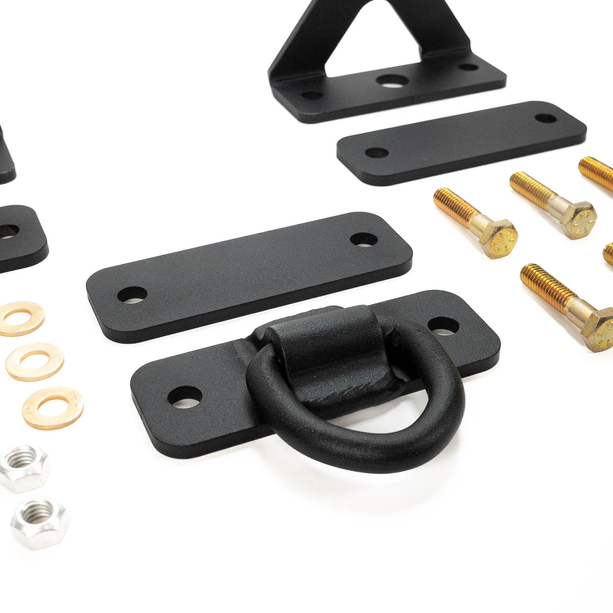 SDHQ Built Universal Spare Tire Mount Display of Included Parts 