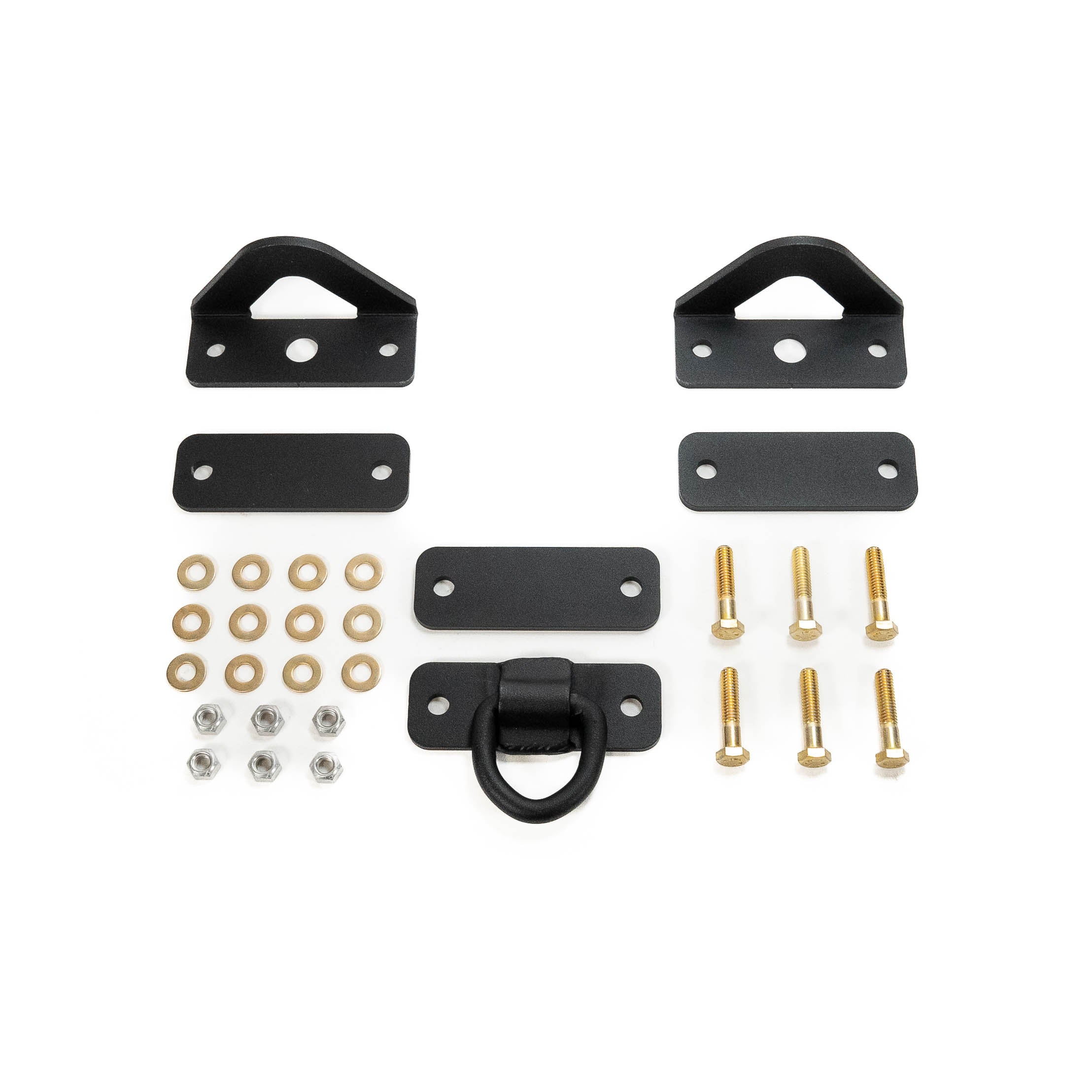 SDHQ Built Universal Spare Tire Mount Display of Included Parts 