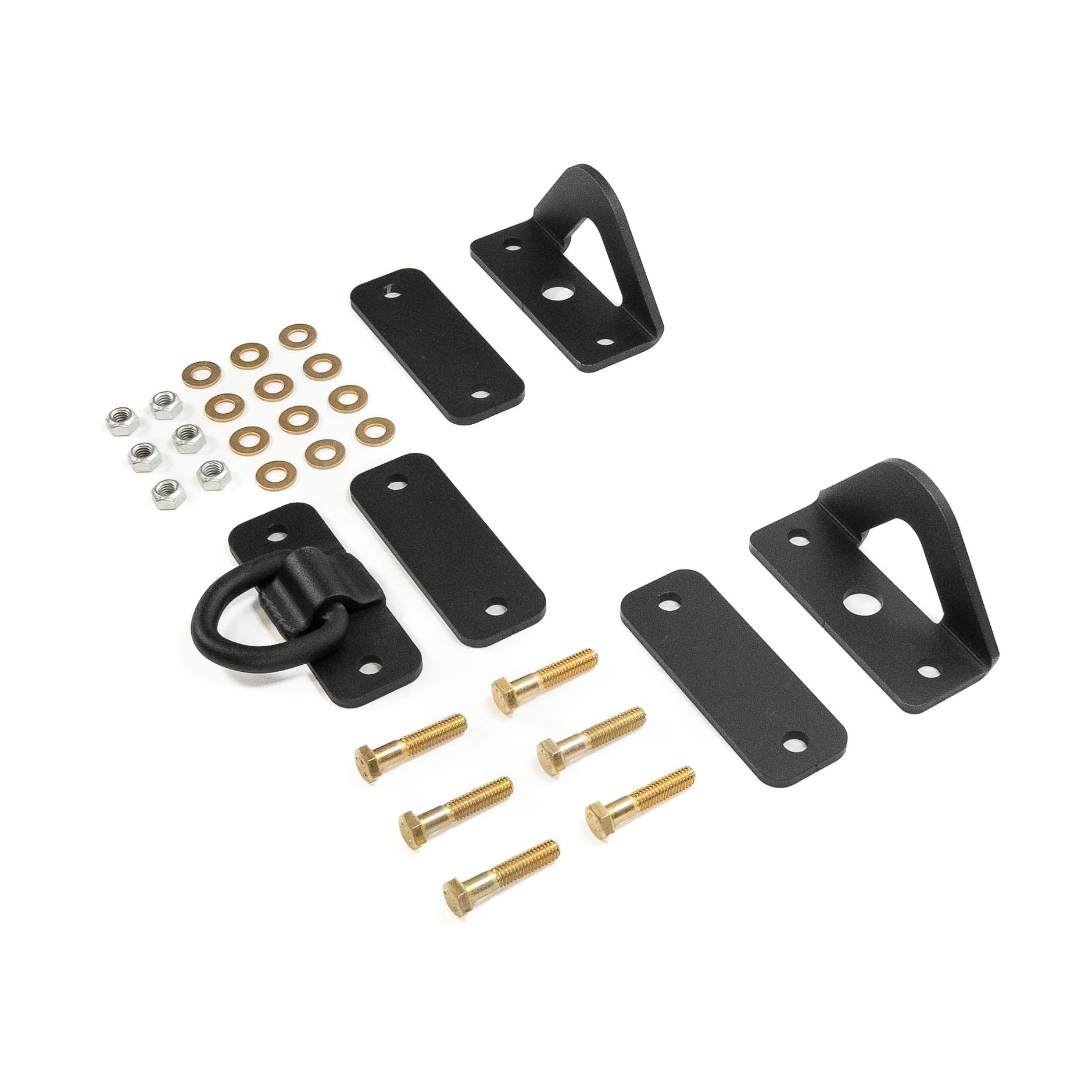 SDHQ Built Universal Spare Tire Mount Display of Included Parts 