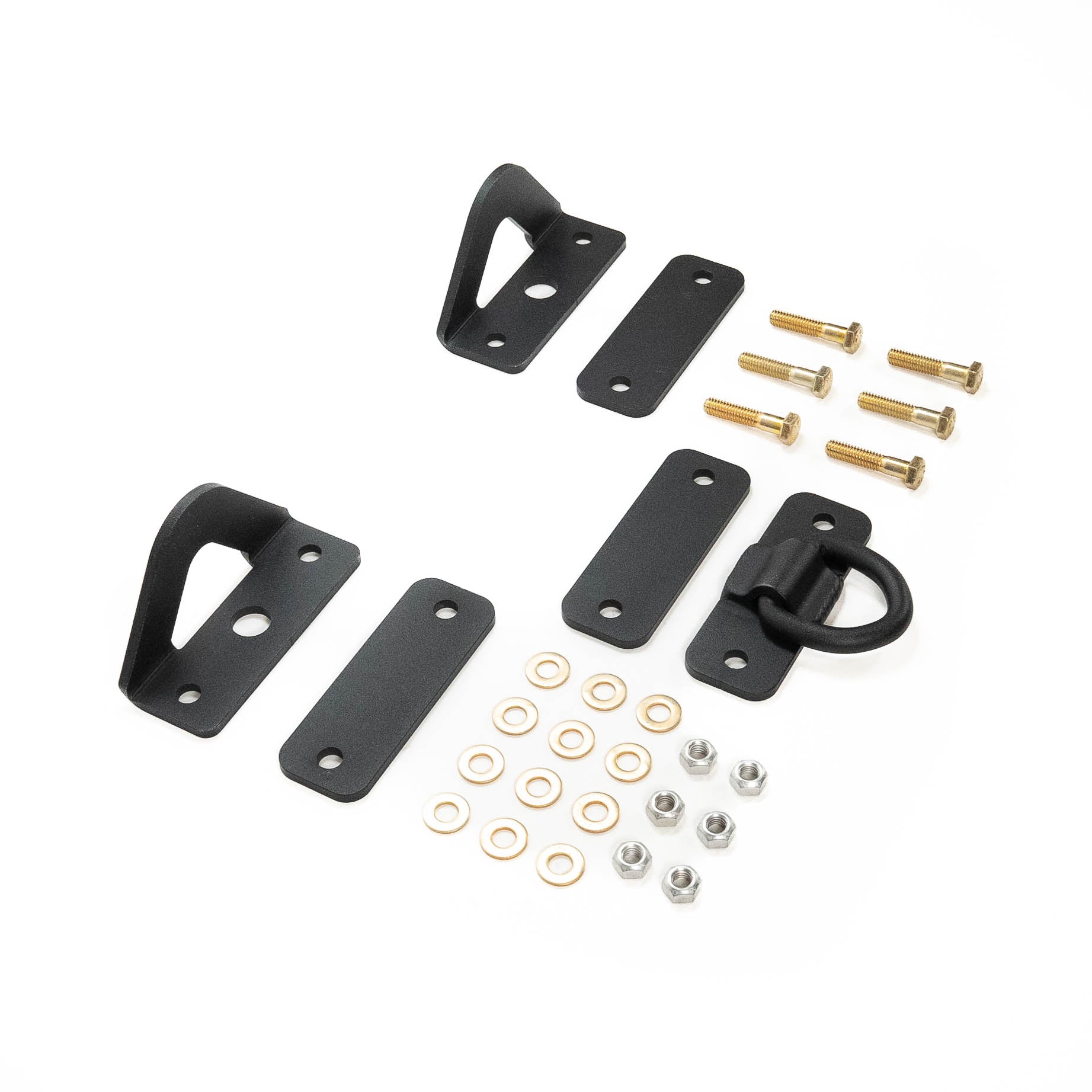 SDHQ Built Universal Spare Tire Mount Display of Included Parts 
