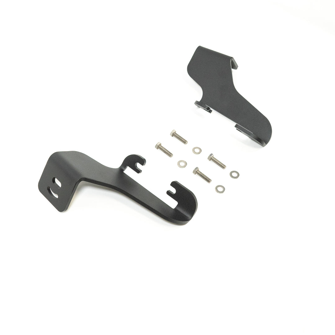 '99-07 Ford Super Duty SDHQ Built A-Pillar Light Mounts Display of Included Parts 
