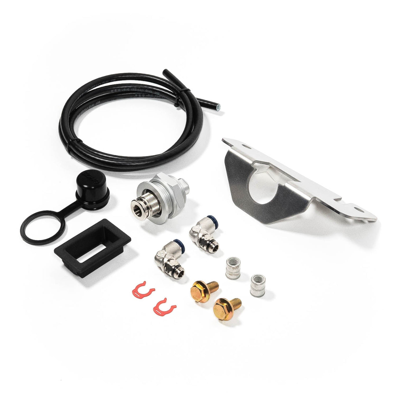 SDHQ Built '23+ Sequoia Air Chuck Mount display of included parts and hardware 
