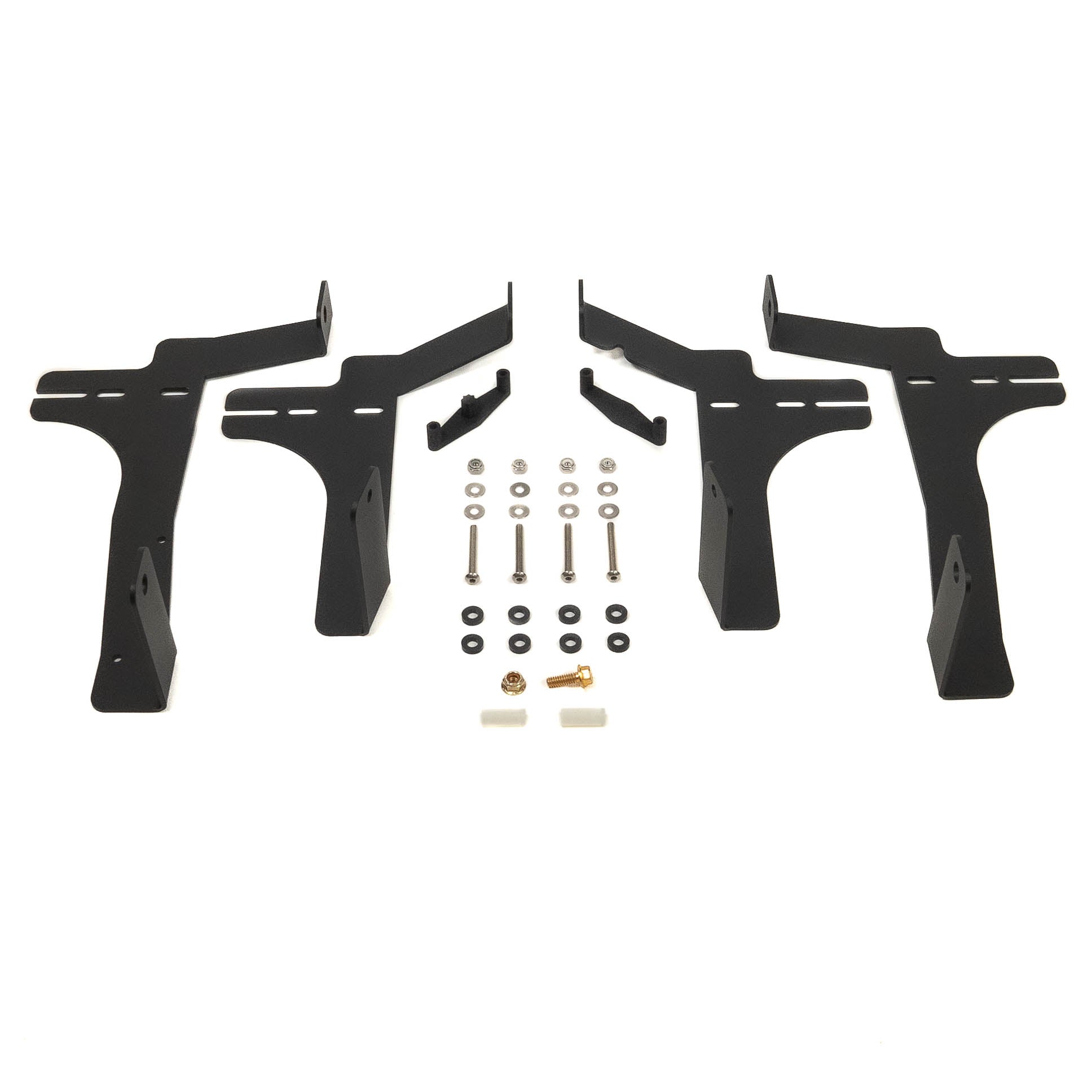 '24 Tacoma SR/SR5 Behind the Grille Light Mounting Kit Display of included parts and hardware 