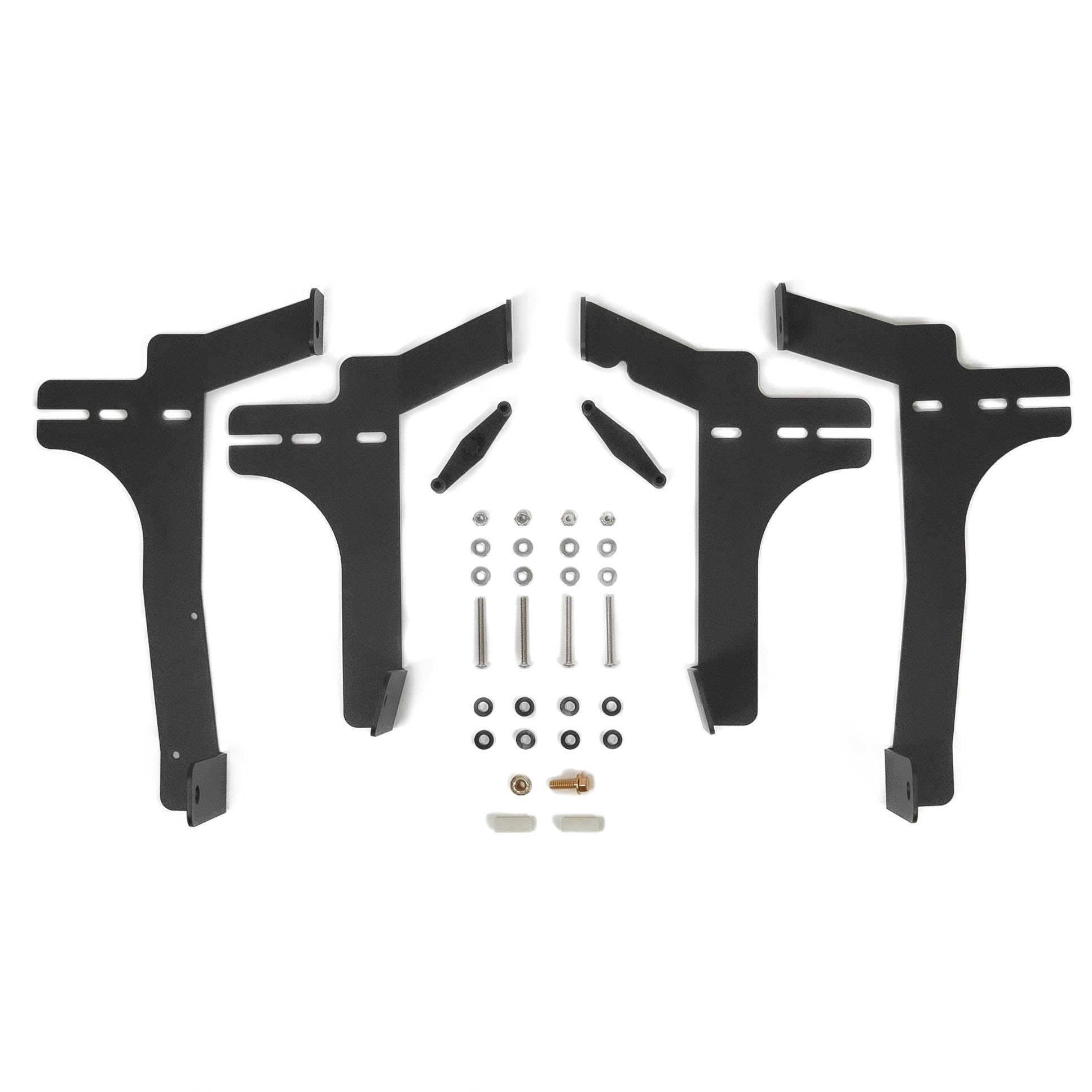 '24 Tacoma SR/SR5 Behind the Grille Light Mounting Kit Display of included parts and hardware 