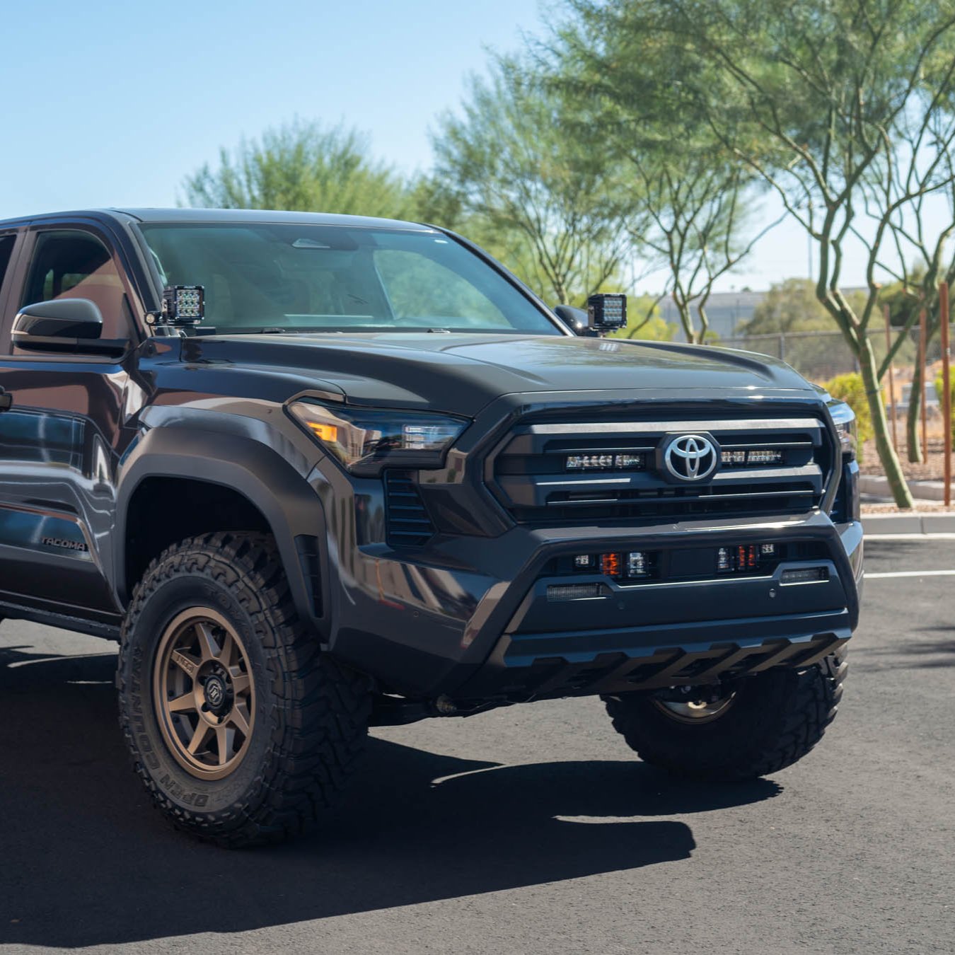'24 Tacoma SR/SR5 Behind the Grille Light Mounting Kit installed display 