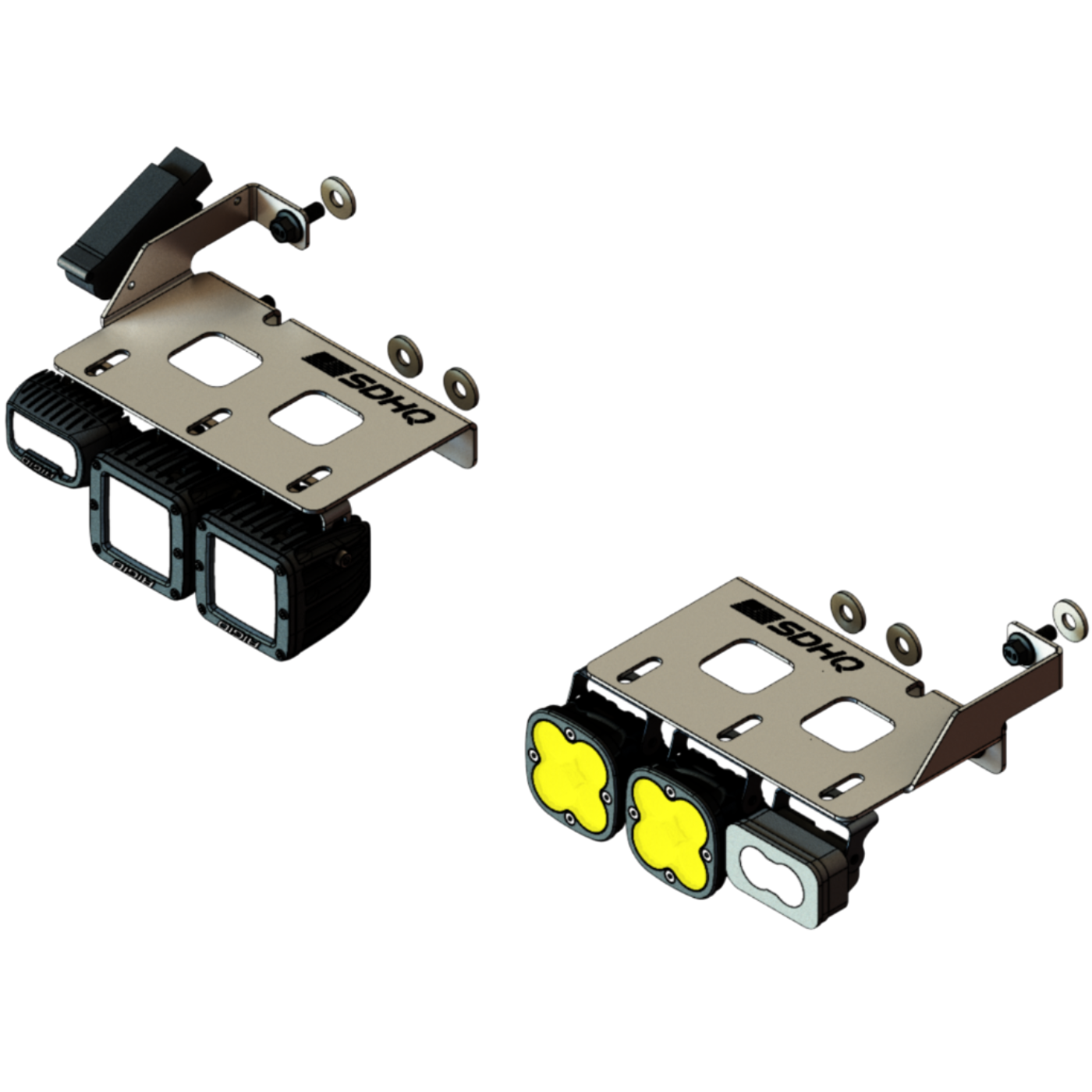2024+ Toyota Tacoma Bumper Light Mount design with lights 