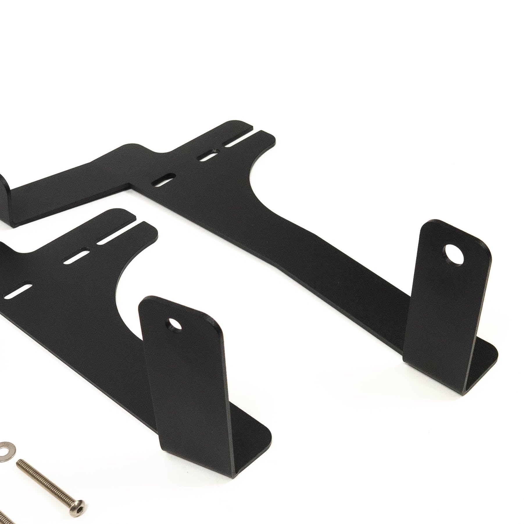 '24 Tacoma SR/SR5 Behind the Grille Light Mounting Kit Close-up display of included parts and hardware 