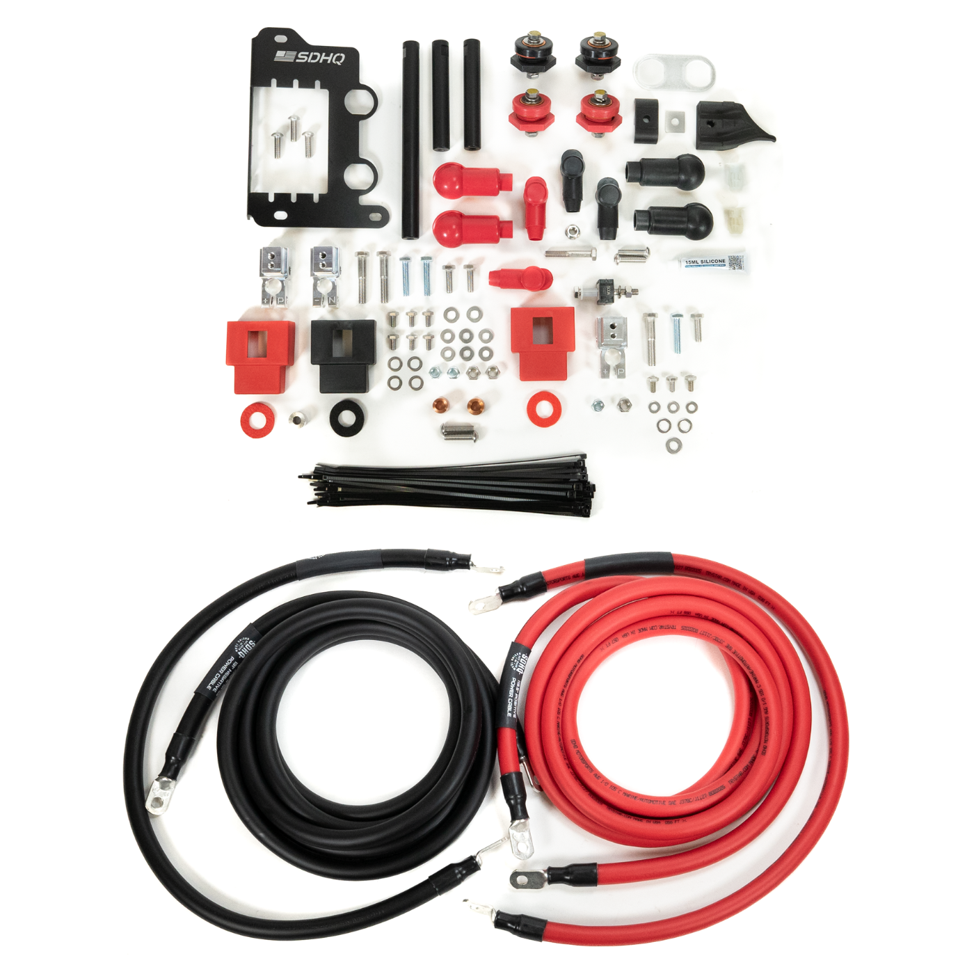2024+ Tacoma SDHQ Built Power Solution Kit display of all included components