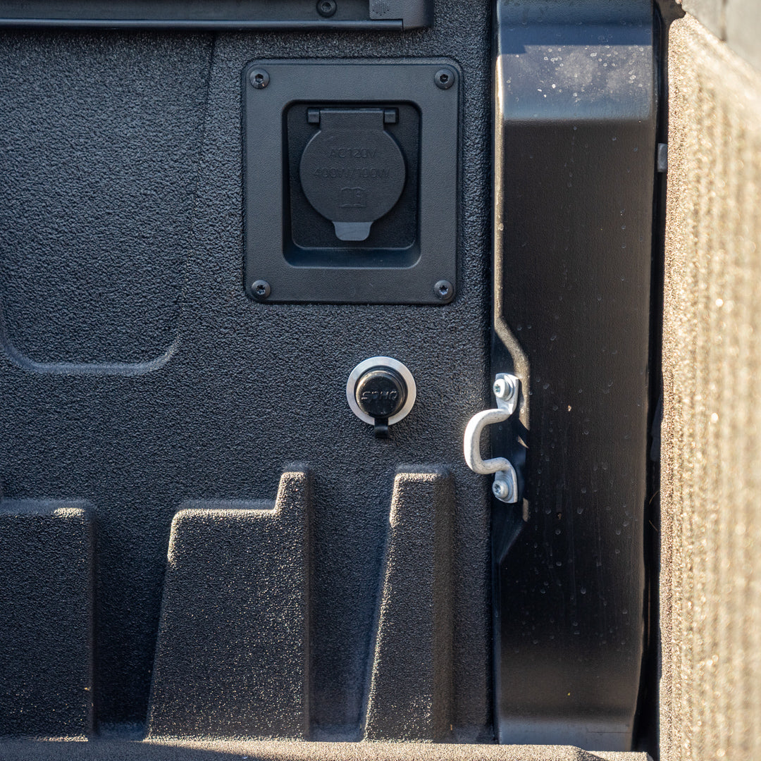 '22-24 Tundra Bulkhead Air Chuck and Switch Mounting Kit installed display 