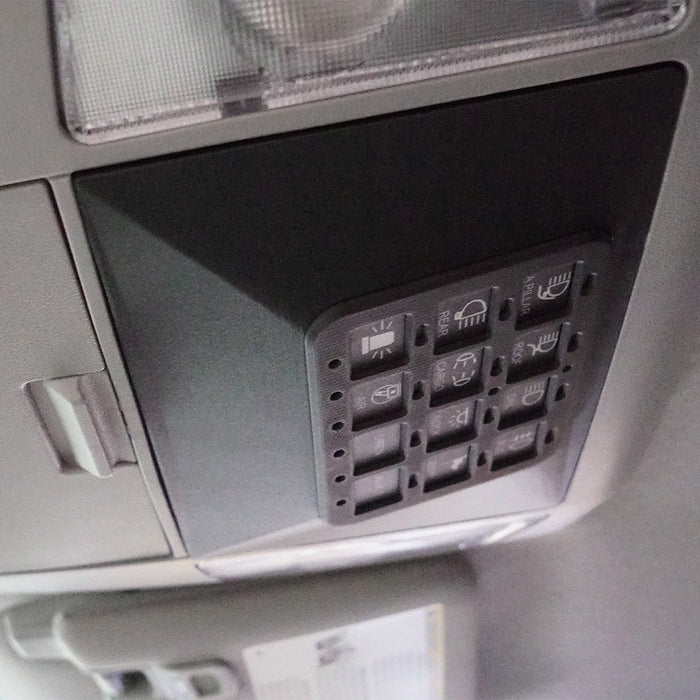 2014-21 Toyota Tundra with Sunroof Switch Pros RCR-12 Overhead Keypad Mount Display installed 