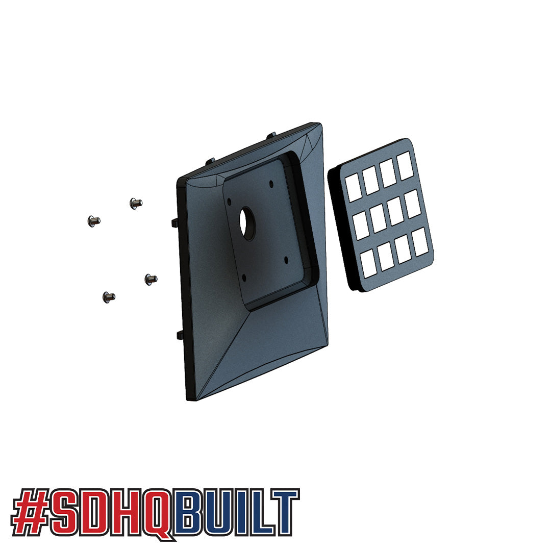 2014-21 Toyota Tundra with Sunroof Switch Pros RCR-12 Overhead Keypad Mount Exploded Diagram 