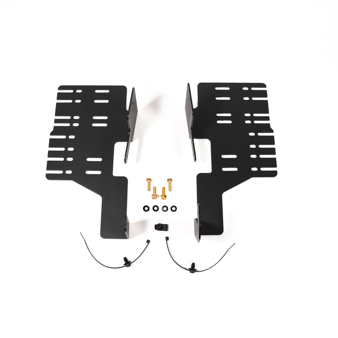 '22-24 Toyota Tundra/Sequoia SDHQ Built Behind the Grille 10" Light Bar Center Mount Option Display of included parts and hardware 