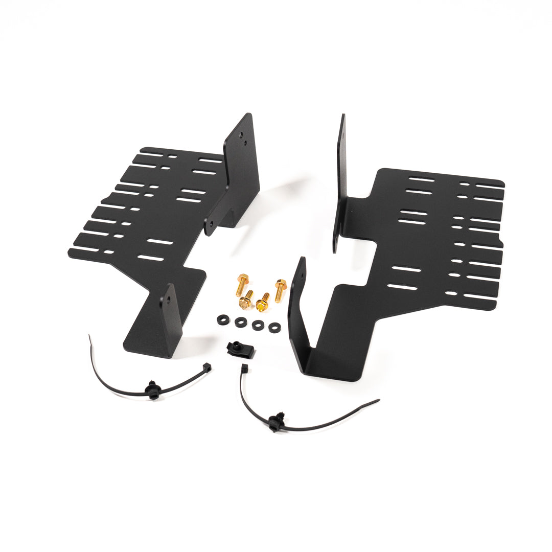 '22-24 Toyota Tundra/Sequoia SDHQ Built Behind the Grille 10" Light Bar Center Mount Option Display of included parts and hardware 