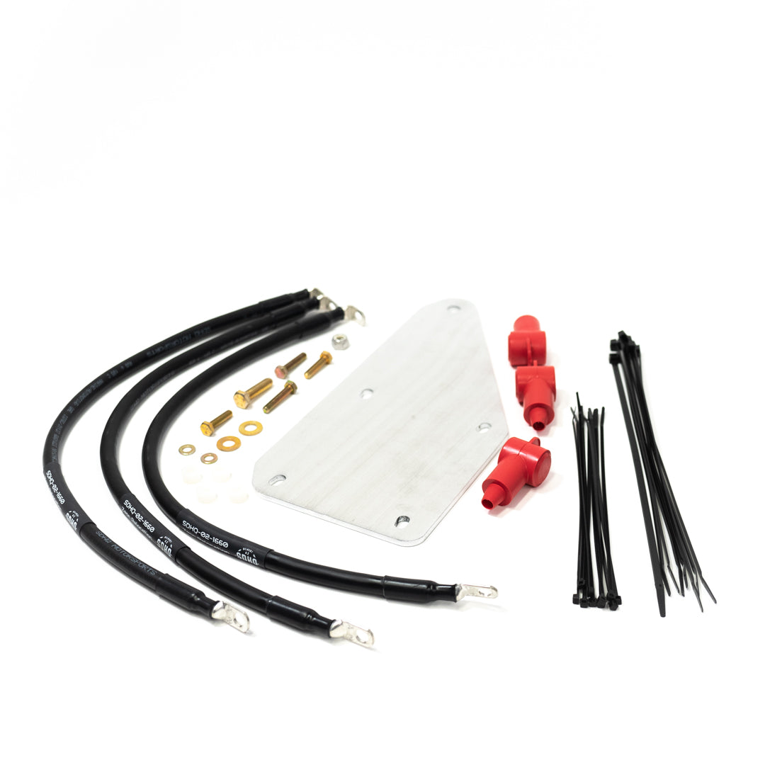 SDHQ Built '22-24 Tundra/'23-24 Sequoia Hidden Winch Mount - Warn Zeon/Evo/VR Relocation Kit Display of included parts and hardware 
