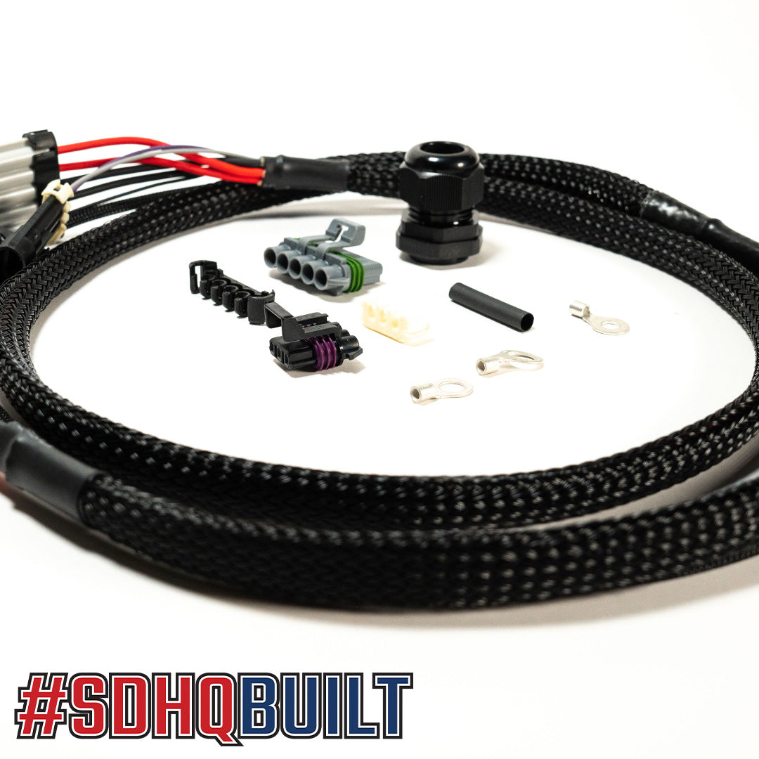 SDHQ ARB Twin Extension Harness close-up display of included parts 