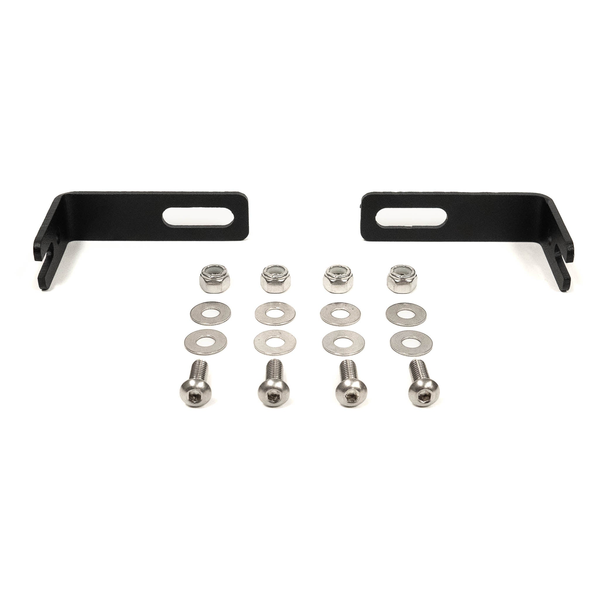 SDHQ Built Universal Behind the Grill S2 Mount Display of included parts and hardware 