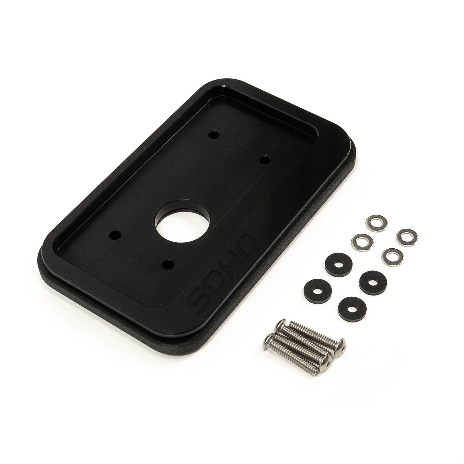 SDHQ Built Universal Billet Switch Pros SP-9100 Keypad Flush Mount Display of Included parts and hardware 