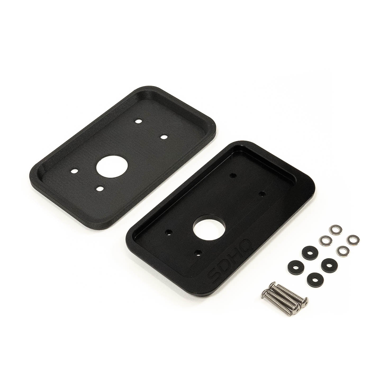 SDHQ Built Universal Billet Switch Pros SP-9100 Keypad Flush Mount Display of Included Parts and Hardware 