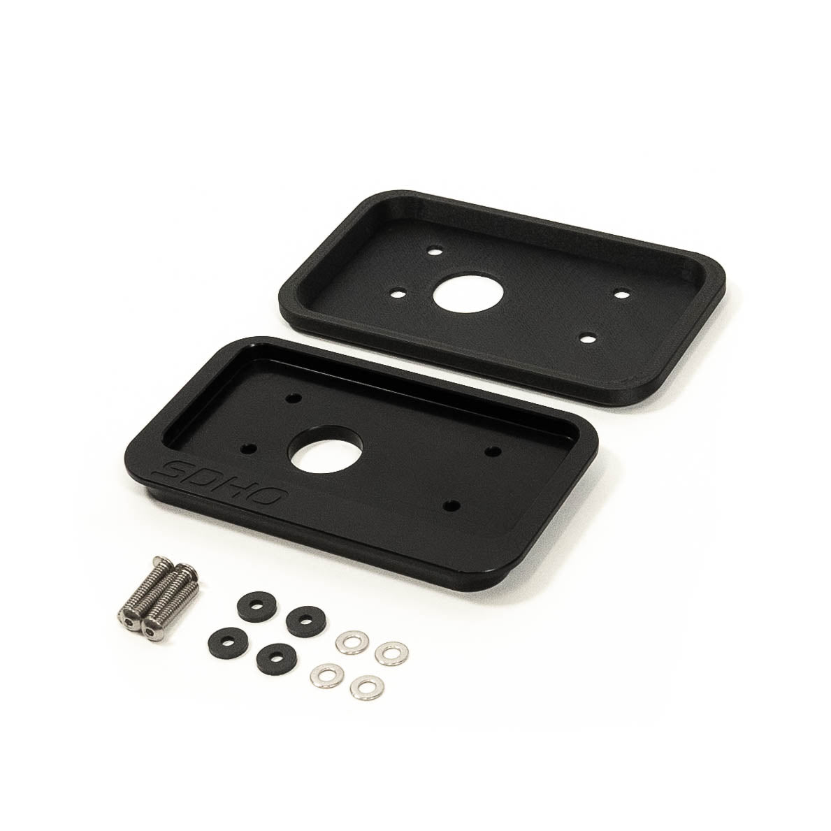 SDHQ Built Universal Billet Switch Pros SP-9100 Keypad Flush Mount Display of Included Parts and Hardware 