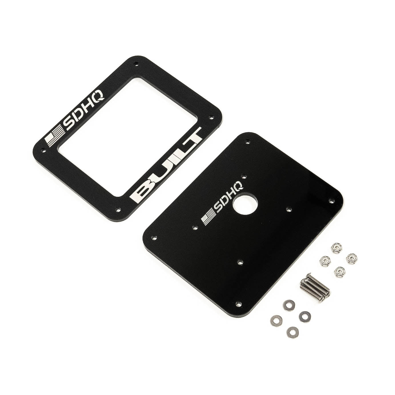 SDHQ Built Universal Switch-Pros RCR-Force-12 Keypad Mount Display of Included Parts 