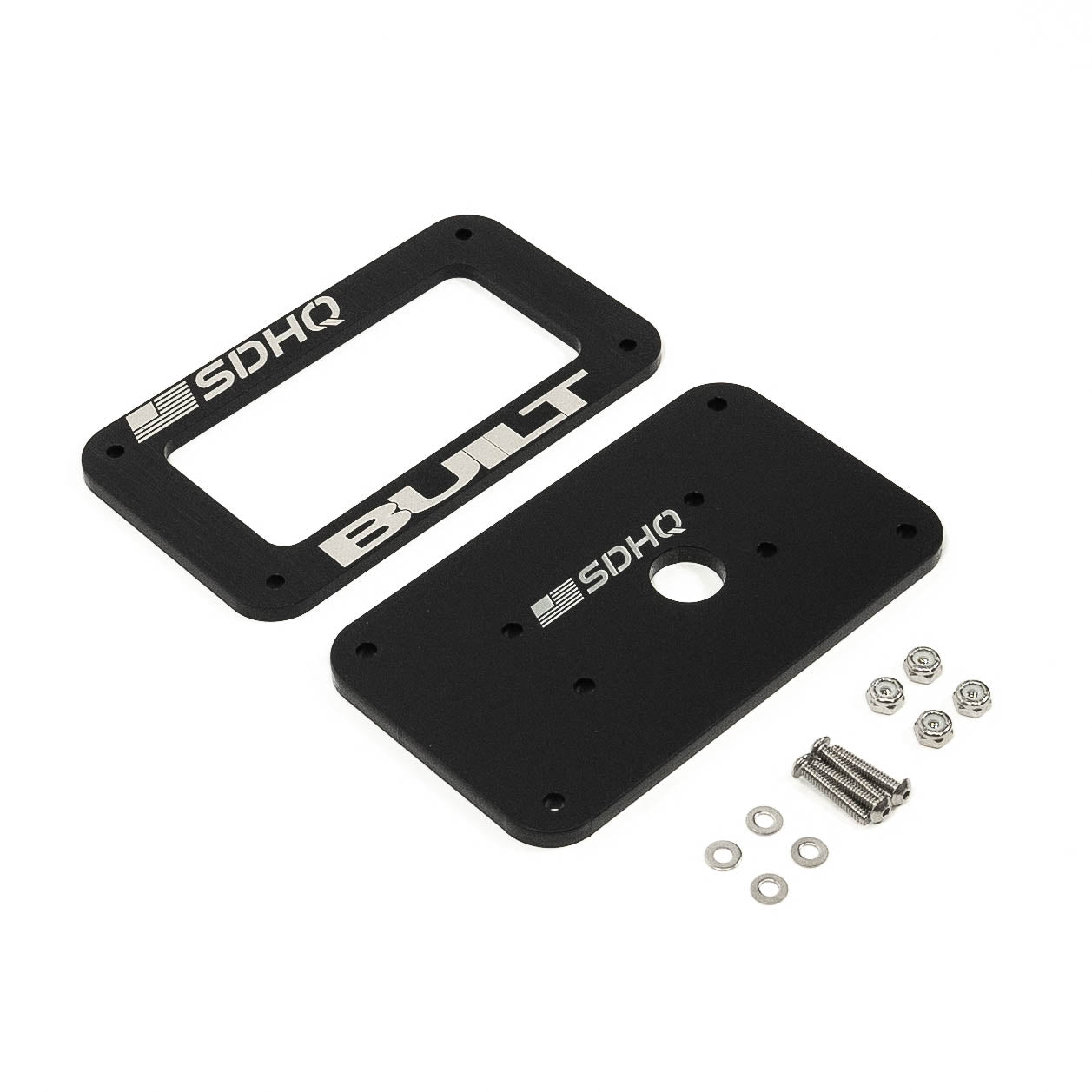 SDHQ Built Universal Switch-Pros SP-9100 Keypad Mount Display of Included Parts 