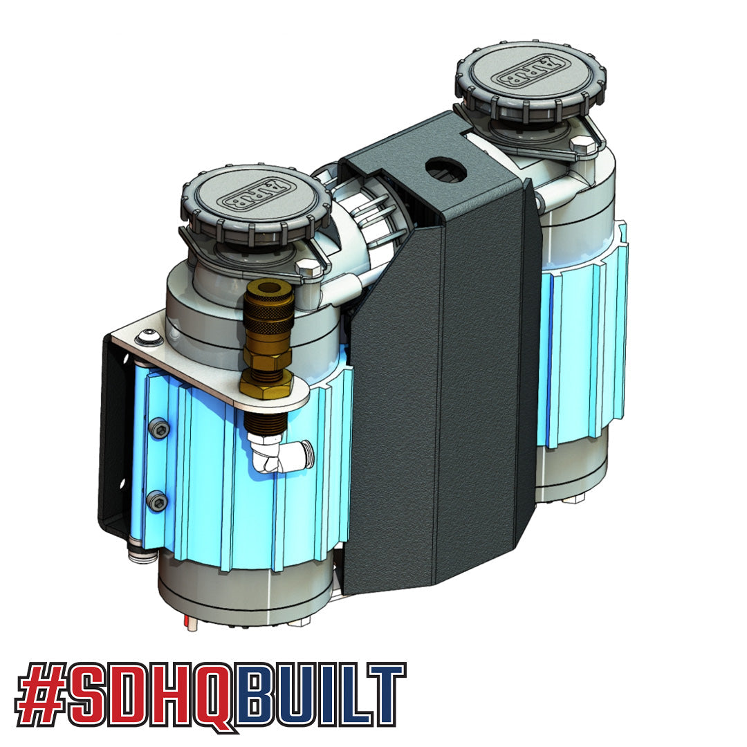SDHQ Built ARB Compressor Vertical Air Chuck Mount Design on compressor 