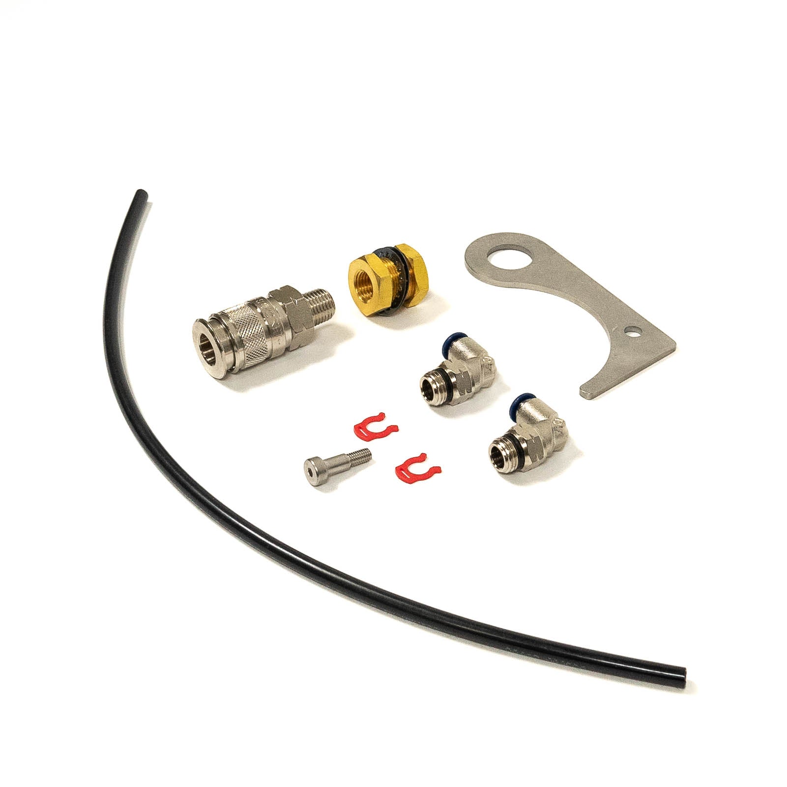 SDHQ Built ARB Compressor Vertical Air Chuck Mount Display of Included Parts and Hardware 