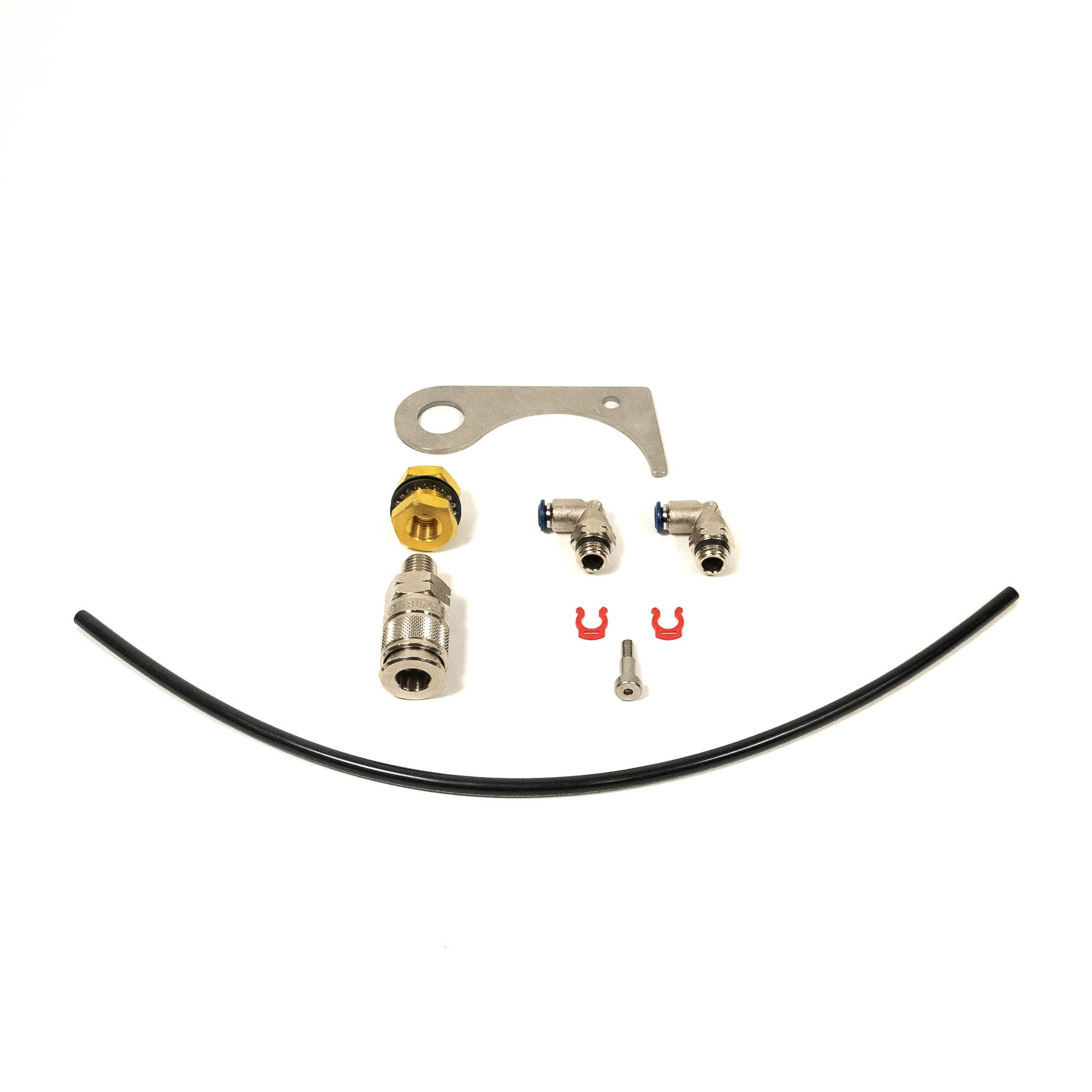SDHQ Built ARB Compressor Vertical Air Chuck Mount Display of Included Parts and Hardware 