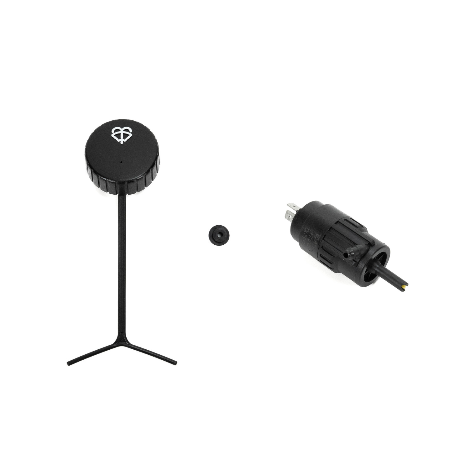 SDHQ Built Windshield Wiper Bottle Relocation Kit - ALL REPLACEMENT PARTS INCLUDING NEW CAP, NEW PUMP SEAL, AND NEW PUMP