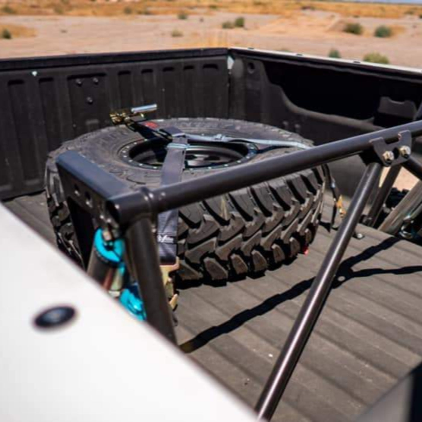 SDHQ Built Universal Spare Tire Mount installed