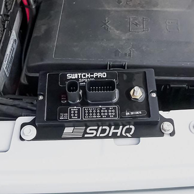 '20-Current Jeep JL EcoDiesel/V8 SDHQ Built Switch-Pros Power Module Mount installed display 