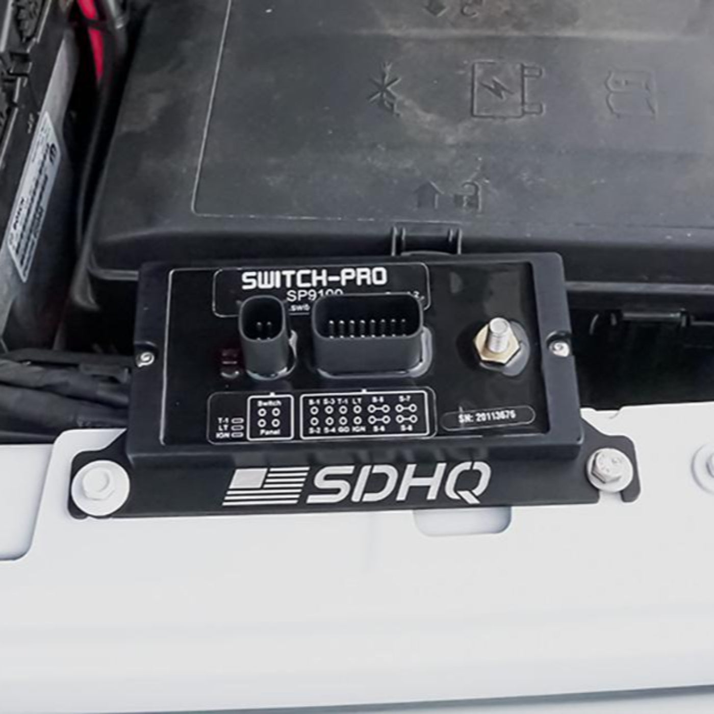 '20-Current Jeep JT EcoDiesel/V8 SDHQ Built Switch-Pros Power Module Mount installed Display 