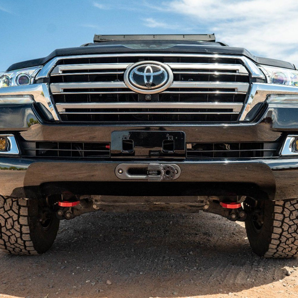 '08-21 200 Series Toyota Land Cruiser SDHQ Built Hidden Winch Mount installed display 