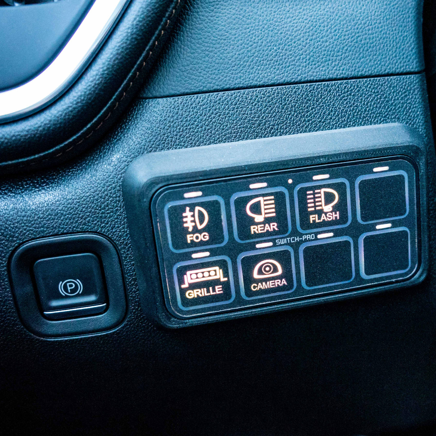 2019-2024 SDHQ Built Silverado/Sierra 1500 Switch Pros 9100 Keypad Mount installed