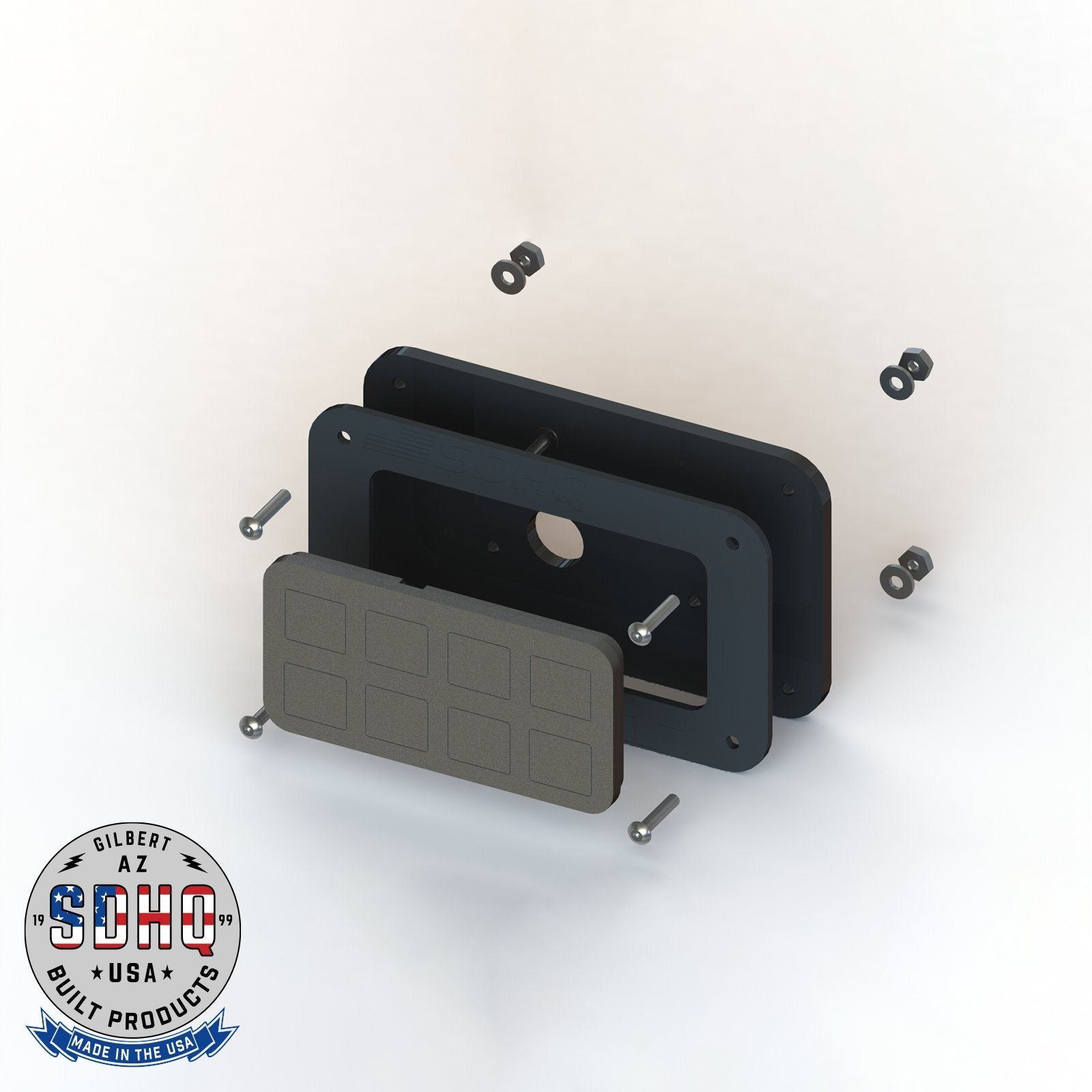 SDHQ Built Universal Switch-Pros SP-9100 Keypad Mount exploded diagram display
